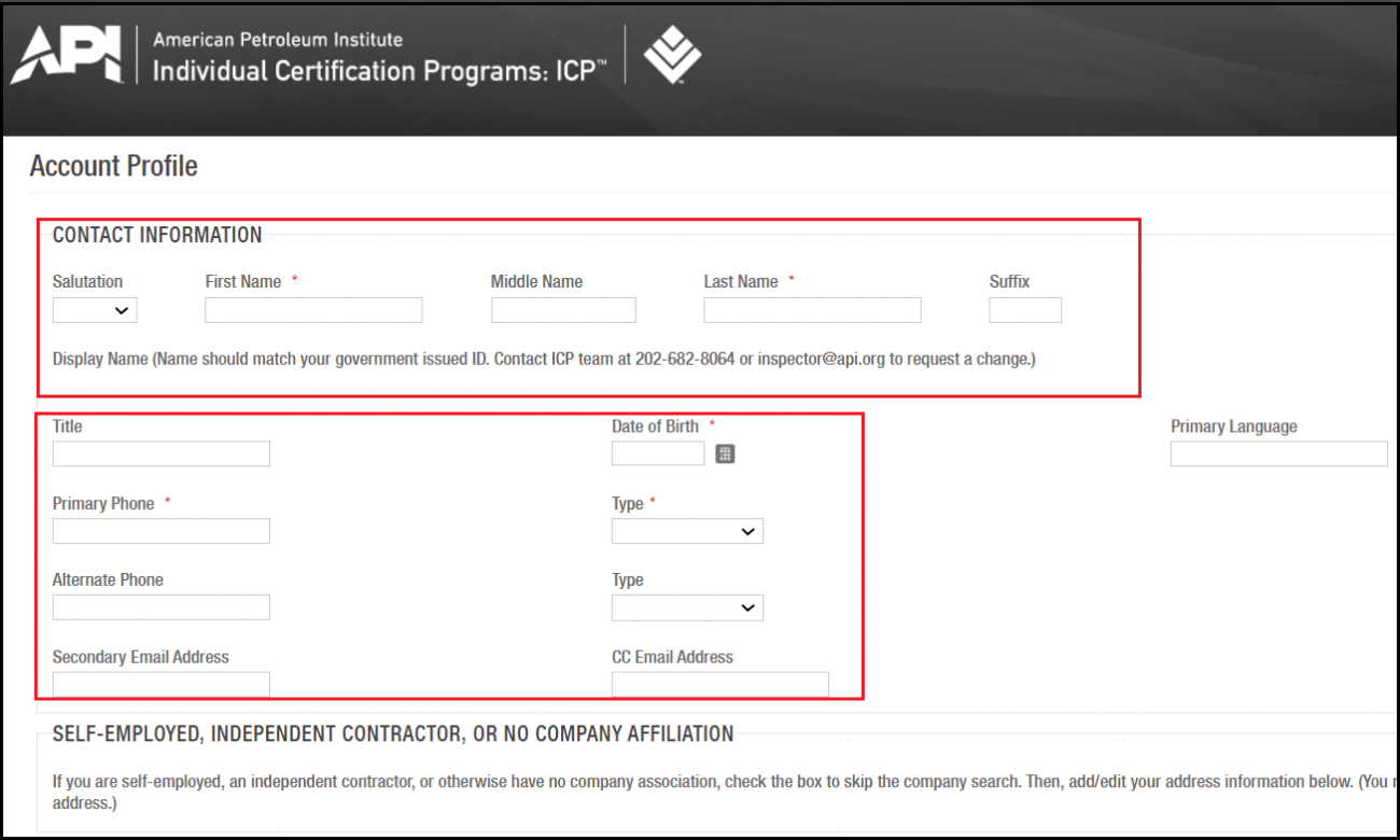 Accont Profile API